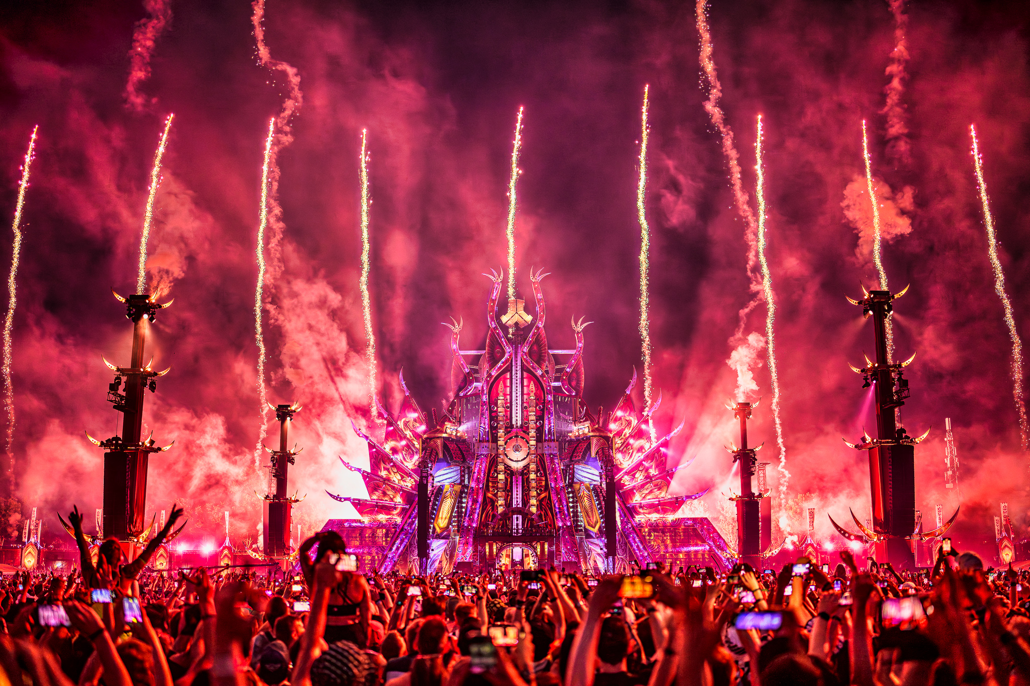 Defqon 1 2023 red main stage Biddinghuizen Nederland