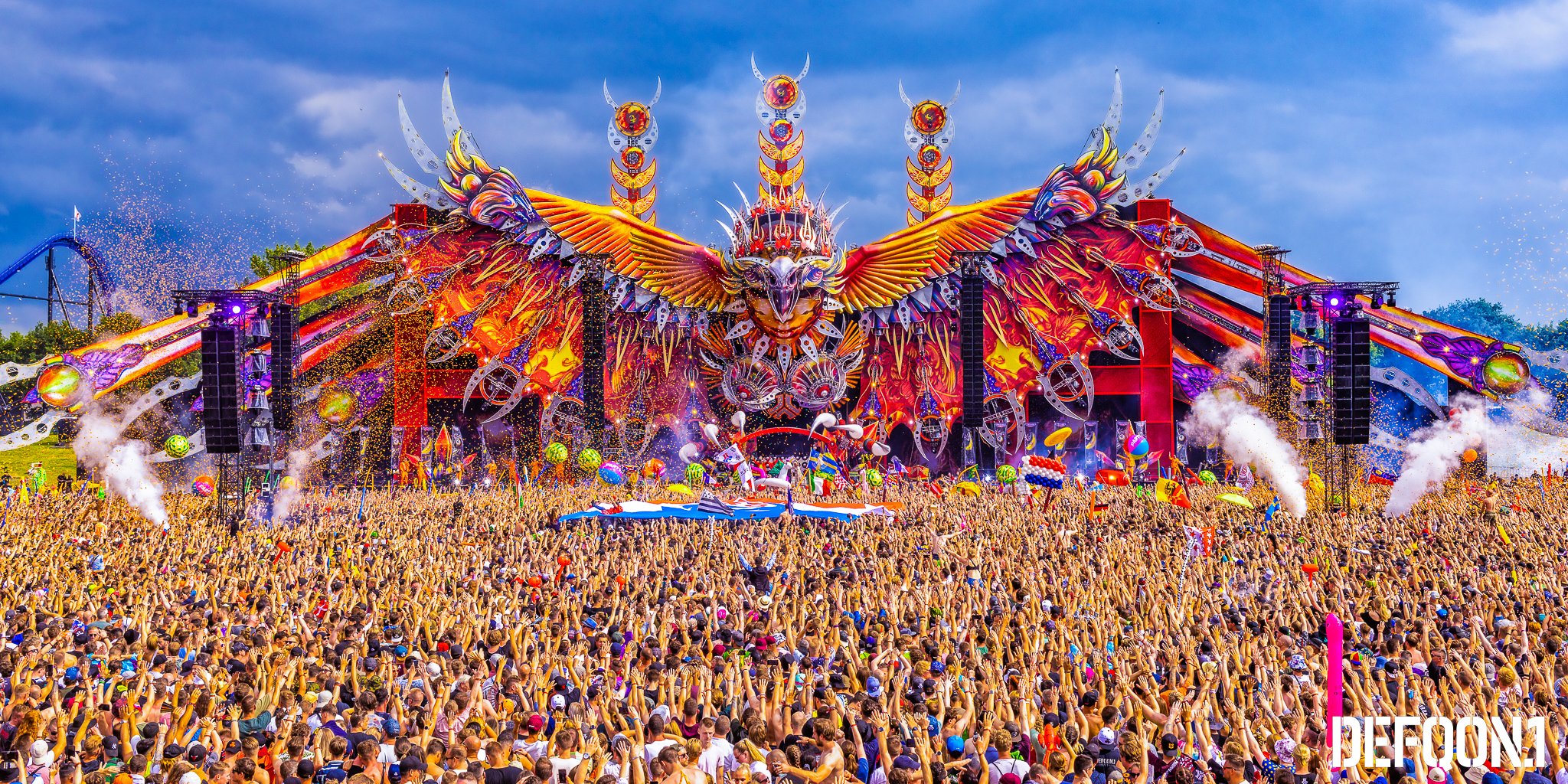 Defqon.1 2023 Biddinghuizen mainstage Red by day
