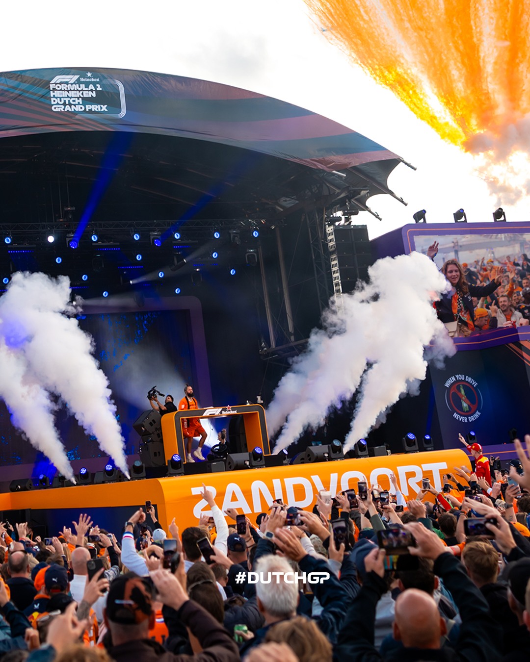 Formule 1 dutch Grand prix 2023 zandvoort podium fanzone