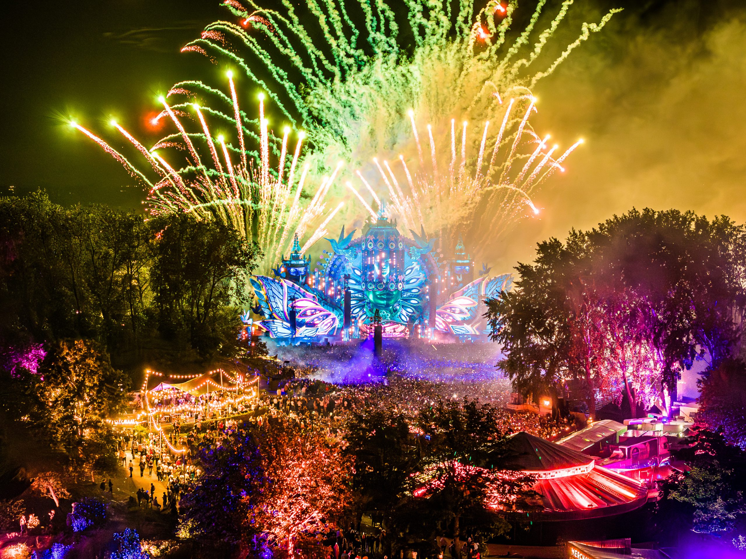 Mysteryland 2023 Haarlemmermeer Netherlands mainstage by night