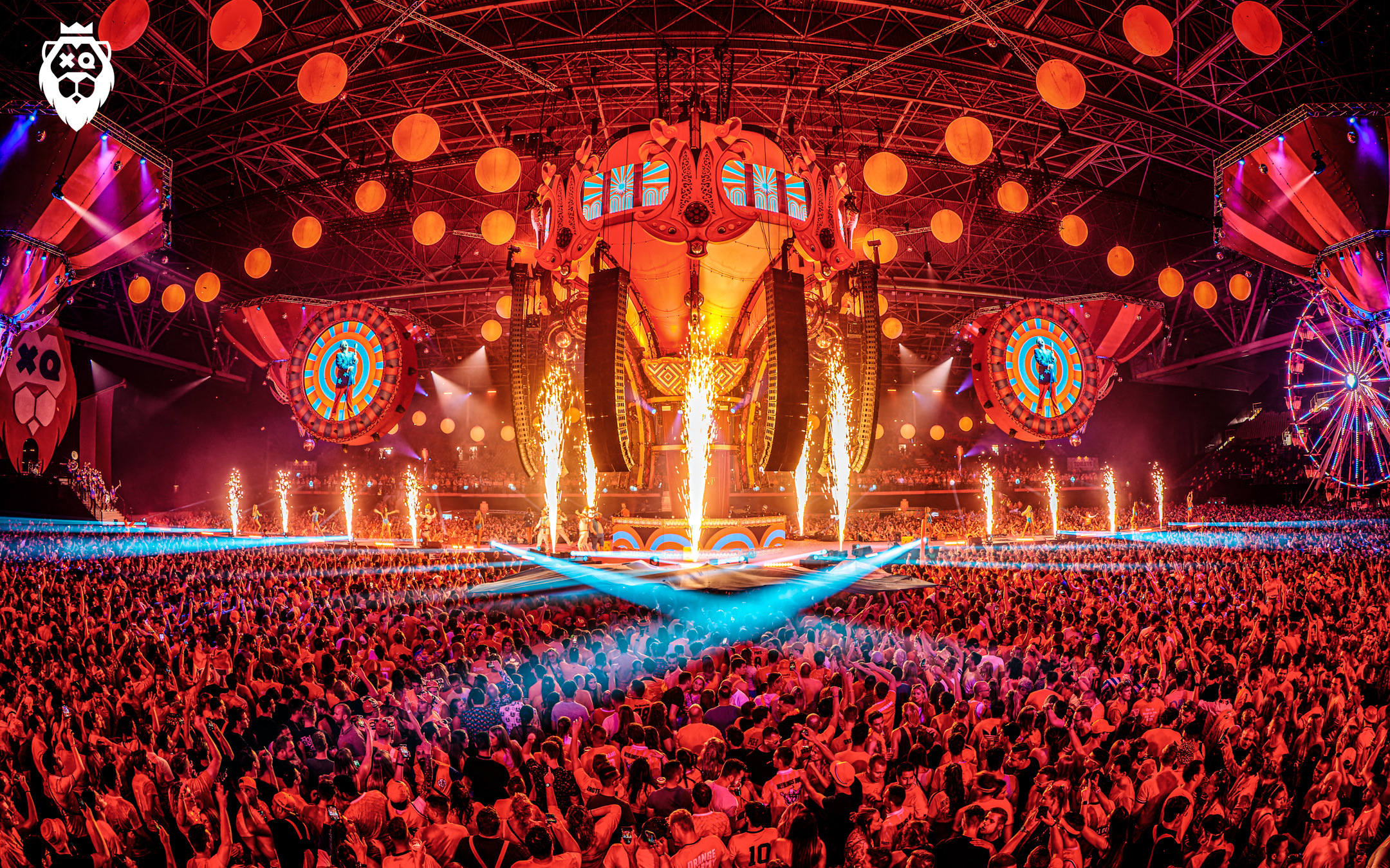 Q-Dance X-Qlusive Holland XXL 2023 Gelredome Arnhem Nederland Production People Licht Geluid Trussing podium feest hardstyle