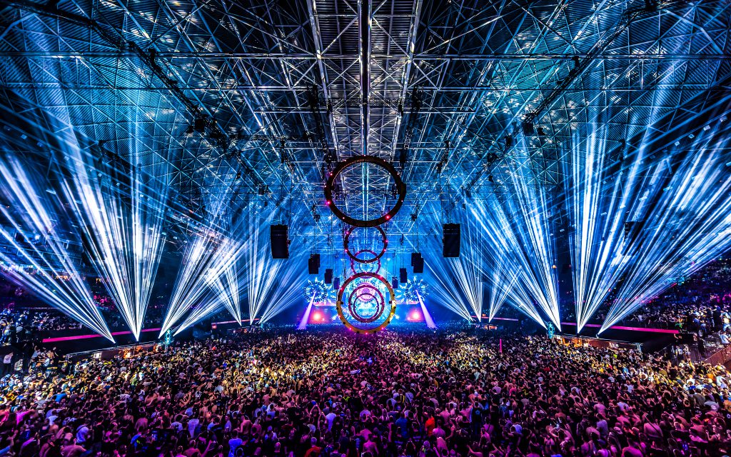 Qlimax 2023 Qdance Gelredome hardstyle light sound Production People Focus Void Enter eye audio visuals dimension CLF backbone
