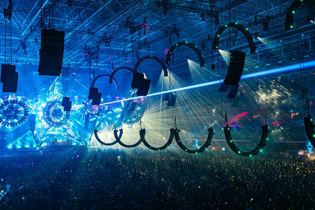 Qlimax 2023 Qdance Gelredome hardstyle light sound Production People Focus Void Enter eye audio visuals dimension CLF backbone