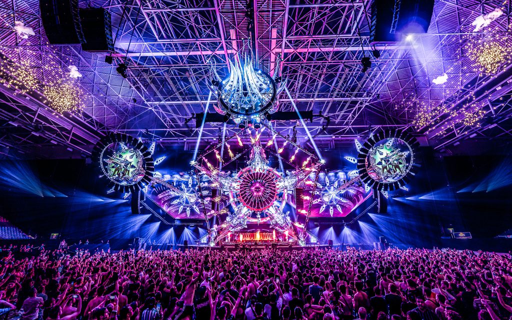 Qlimax 2023 Qdance Gelredome hardstyle light sound Production People Focus Void Enter eye audio visuals dimension CLF backbone