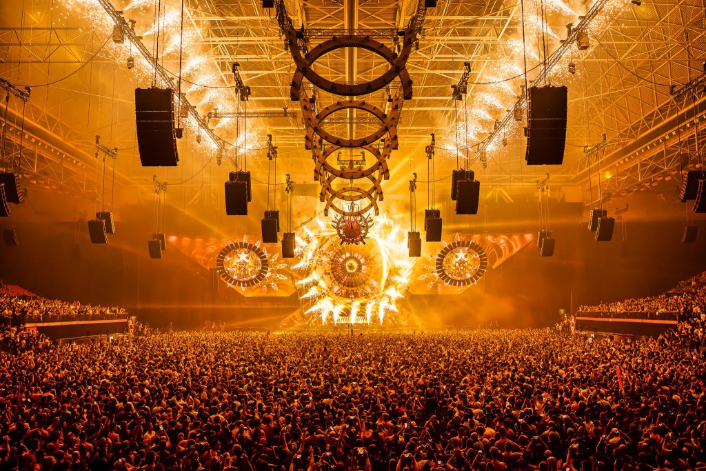 Qlimax 2023 Qdance Gelredome hardstyle light sound Production People Focus Void Enter eye audio visuals dimension CLF backbone