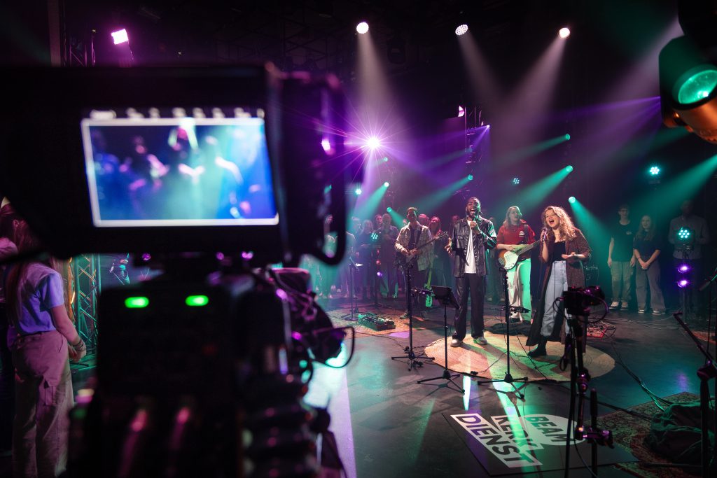Beam Kerkdienst studio recordings EO NPO2 Production People light audio Jan Rein Hettinga