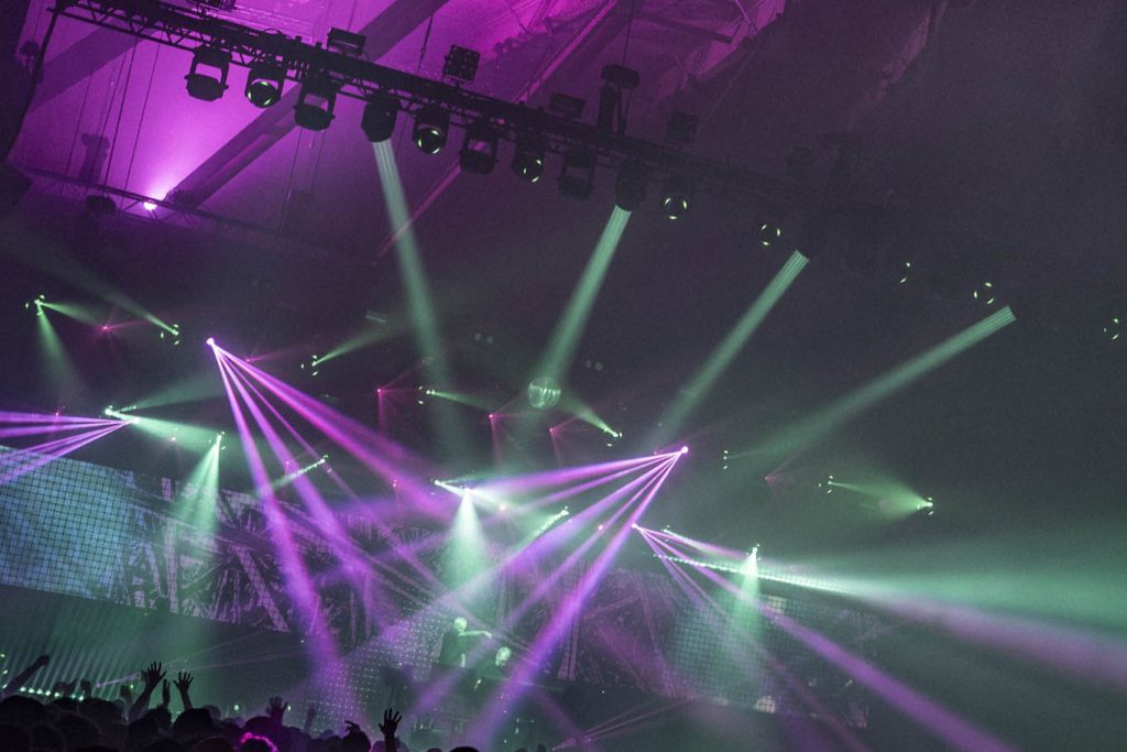 Underworld Gashouder Westergas concert series Backbone international lighting rigging Production People Amsterdam