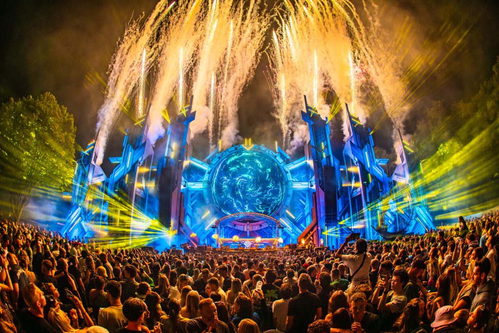 Emporium Festival 2024 New Dimensions Berendonck wijchen, Mainstage and XXlerator Hardstyle by Matrixx Events. Light sound video and rigging by Production People