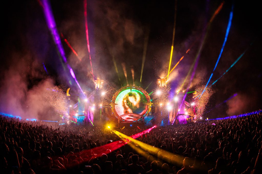 Emporium Festival 2024 New Dimensions Berendonck wijchen, Mainstage and XXlerator Hardstyle by Matrixx Events. Light sound video and rigging by Production People, Pedro Raccoon