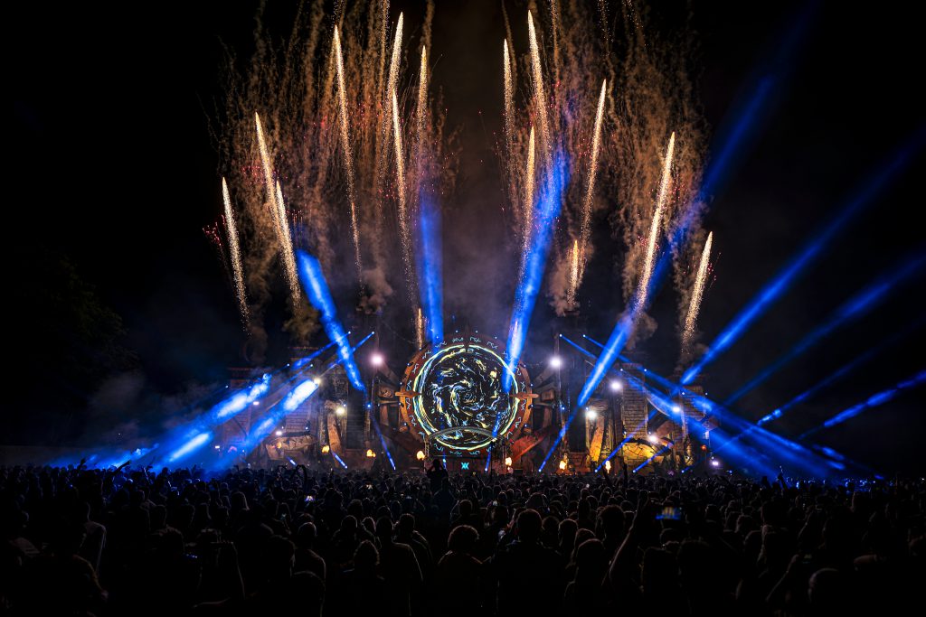 Emporium Festival 2024 New Dimensions Berendonck wijchen, Mainstage and XXlerator Hardstyle by Matrixx Events. Light sound video and rigging by Production People