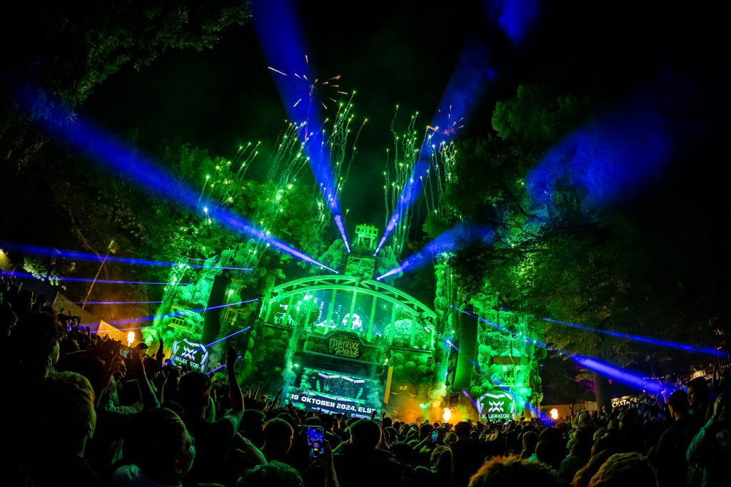 Matrixx at the park Festival July 2024 Hunnerpark Nijmegen light video by Production People
