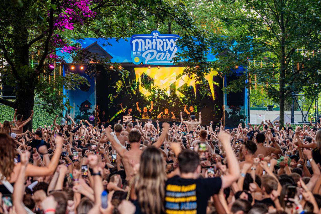 Matrixx at the park Festival July 2024 Hunnerpark Nijmegen light video by Production People