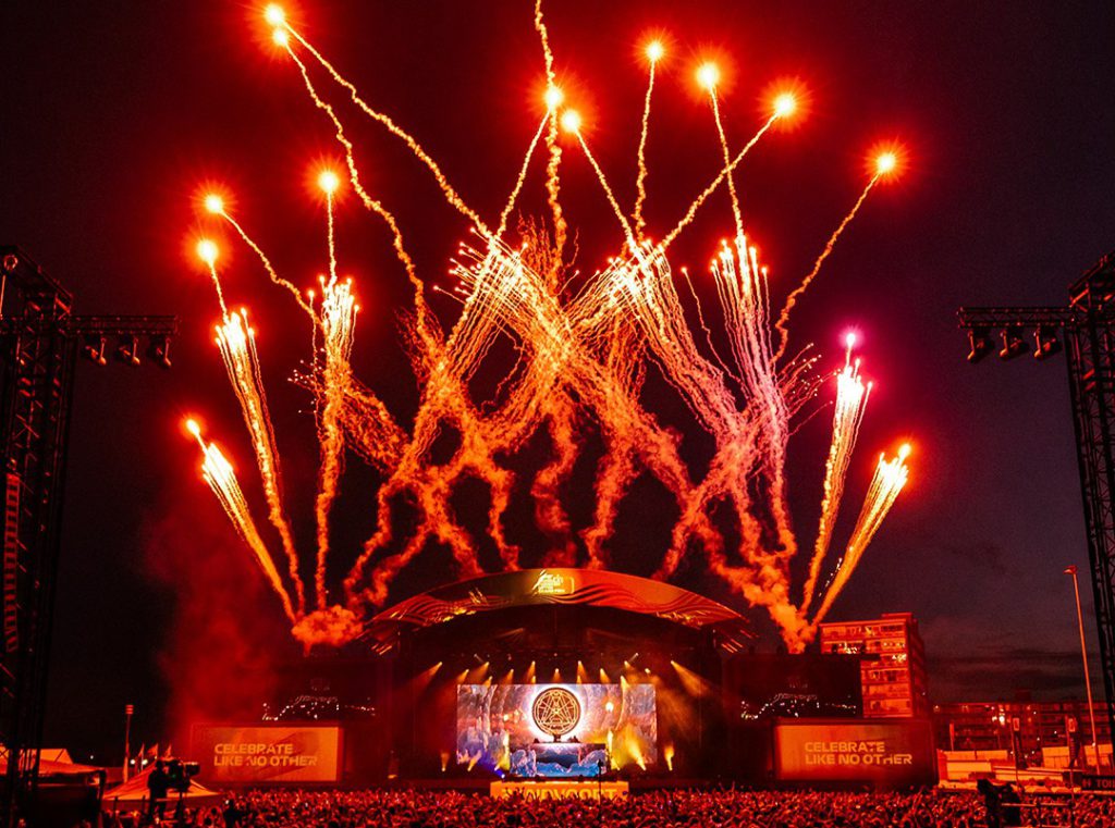 Formula 1 Heineken Dutch Grand Prix 2024 Circuit Zandvoort Backbone International Fanzone stage Arena Max Verstappen interview DJ booth Armin van Buuren