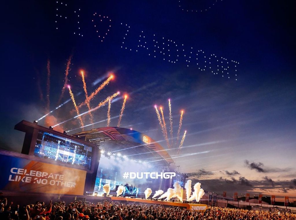 Formula 1 Heineken Dutch Grand Prix 2024 Circuit Zandvoort Backbone International Fanzone stage Arena Max Verstappen interview DJ booth Armin van Buuren