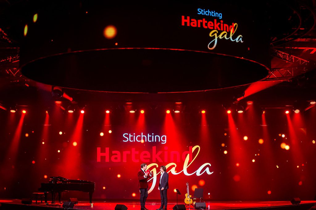 Stichting Hartekind Gala 2024 Studio 21 Hilversum Mediapark audiovisuals by Production People