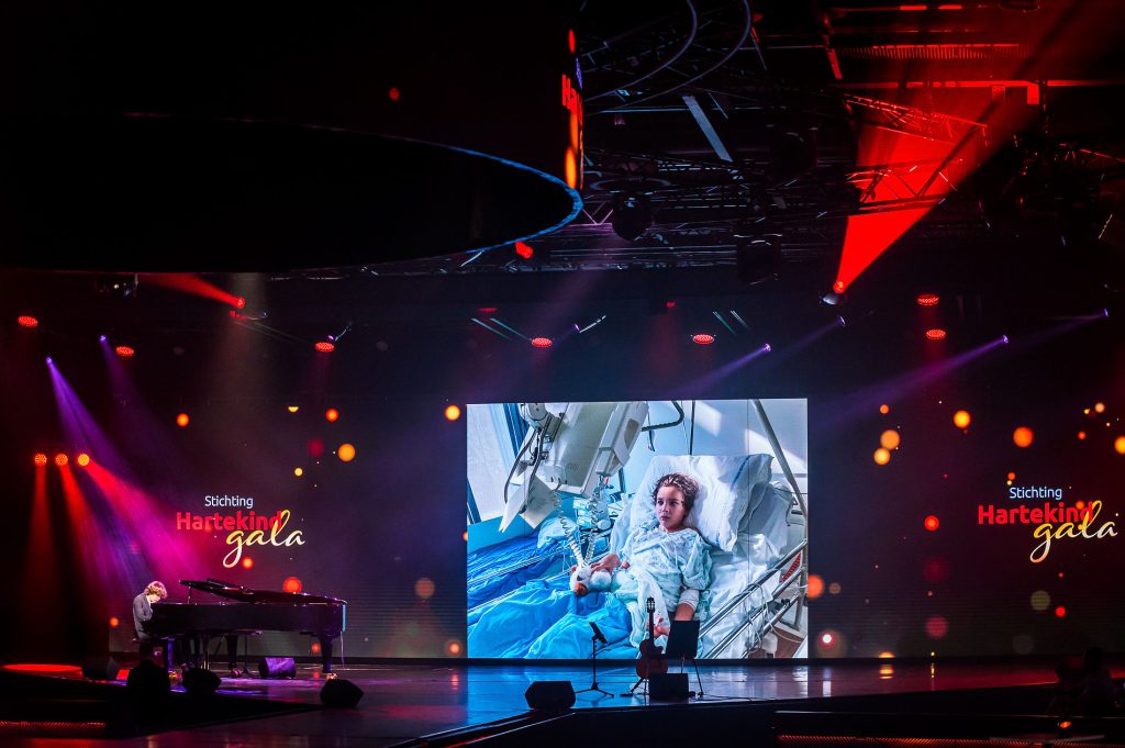 Stichting Hartekind Gala 2024 Studio 21 Hilversum Mediapark audiovisuals by Production People