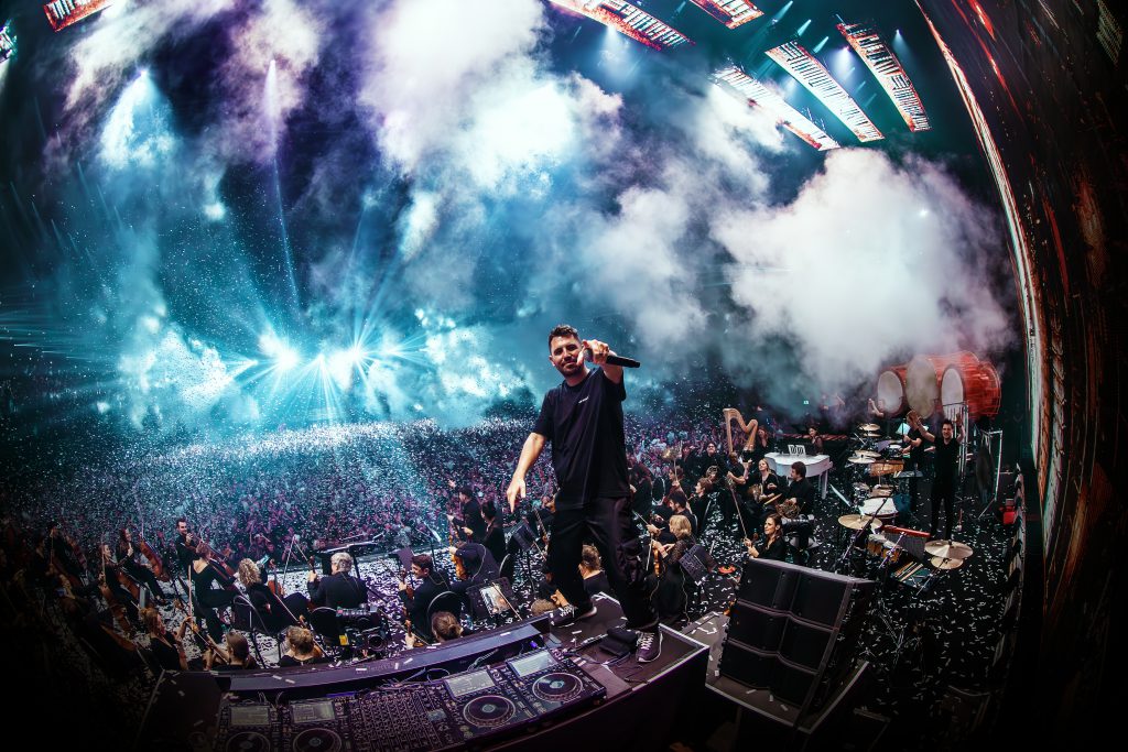 ADE 2024 Amsterdam Dance Event Ziggo Dome Tomorrowland presents our story 20 year anniversary symphony Dimitri Vegas and Timmy Trumpet, light soung and rigging by Production People