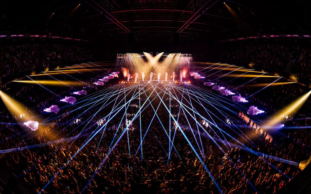 ADE 2024 Amsterdam Dance Event Ziggo Dome Tomorrowland presents our story 20 year anniversary symphony Dimitri Vegas and Timmy Trumpet, light soung and rigging by Production People