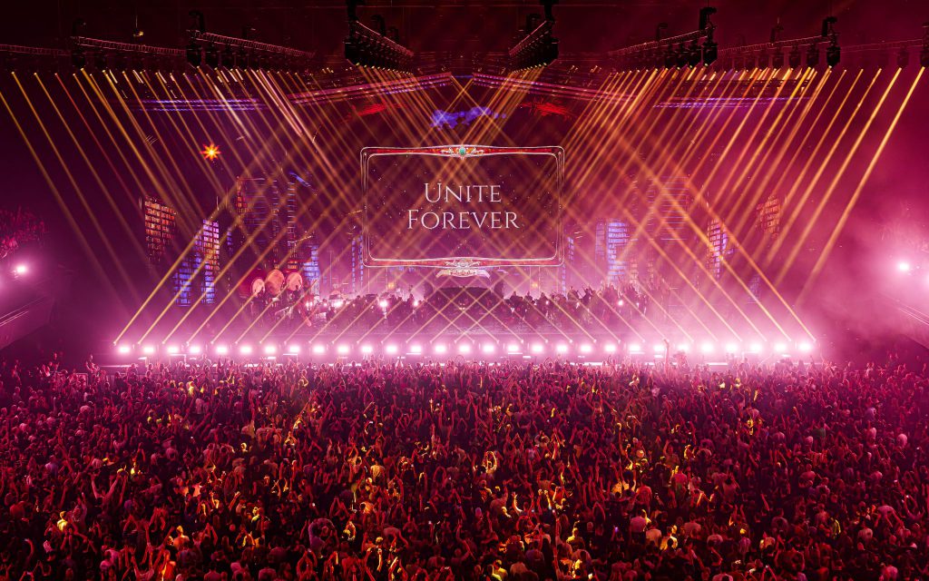 ADE 2024 Amsterdam Dance Event Ziggo Dome Tomorrowland presents our story 20 year anniversary symphony Dimitri Vegas and Timmy Trumpet, light soung and rigging by Production People