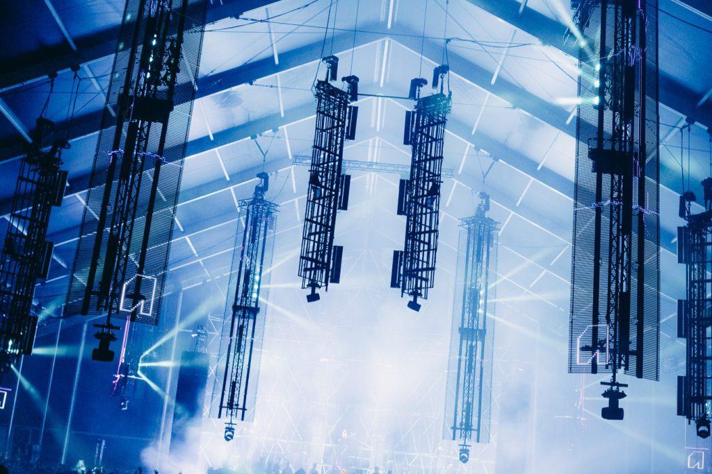 Awakenings Summer Festival 2025 Beekse Bergen, Production People provided light and for area X, Y, A and festival site and sound for area X, A, B. this picture is of indoor area Y