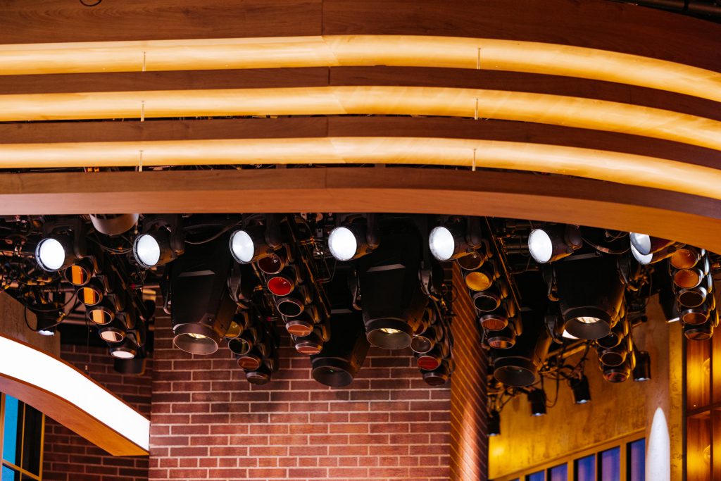 RTL Tonight daily new studio for TV talk show on RTL4 september 2025 EndemolShine, Production People delivered light, audio, rigging and video and daily on-site technicians.